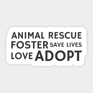 Animal Rescue Sticker